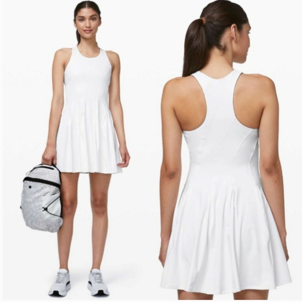 Lululemon Court Crush White Tennis Dress 8